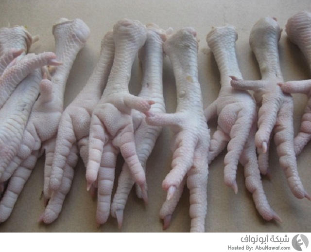 أقدام الدجاج المجمدة
