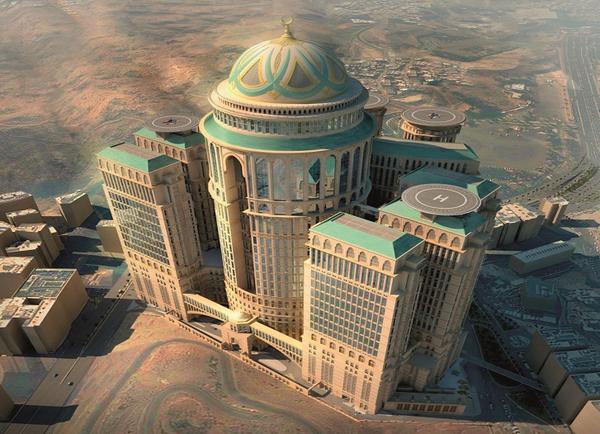 إنشاء أكبر فندق وقبة بالعالم في مكة المكرمة