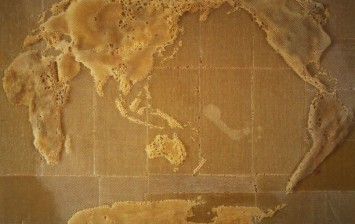 Artist Manipulates the Movement of Bees to Create Accurate Wax Maps