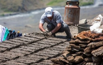 Build a house made of cow shit