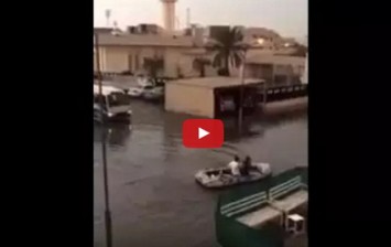 فيديو فيضانات الكويت