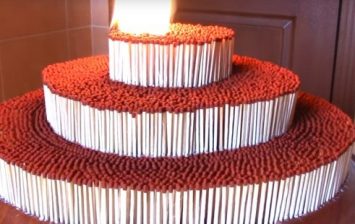Cake Made of Matches