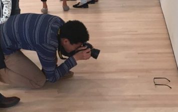 Glasses On Museum Floor