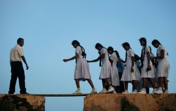 students journey to schools