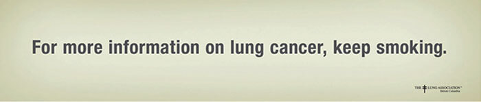 للمزيد من المعلومات حول سرطان الرئة؛ استمر في التدخين
