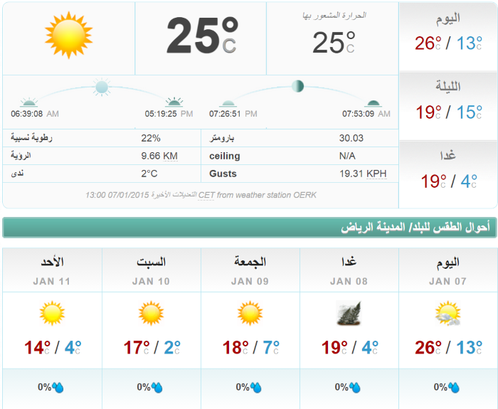 الطقس في المدينه