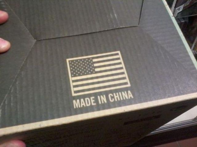 علم أمريكا مكان الصين