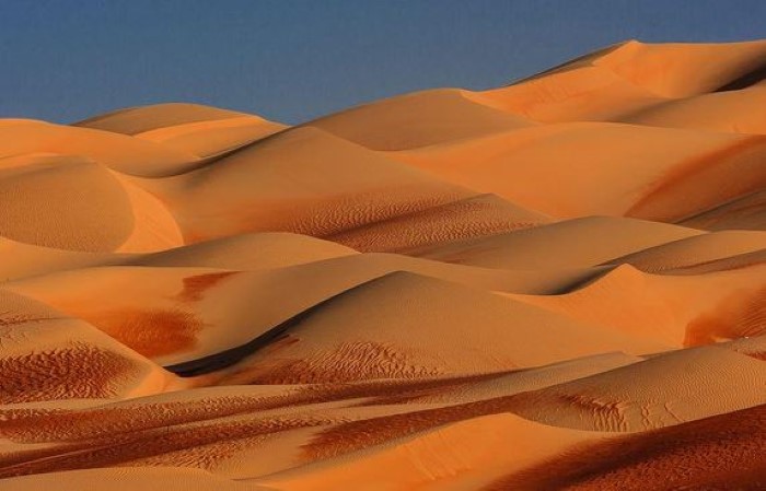 صحراء الربع الخالي في شبه الجزيرة المتحدة