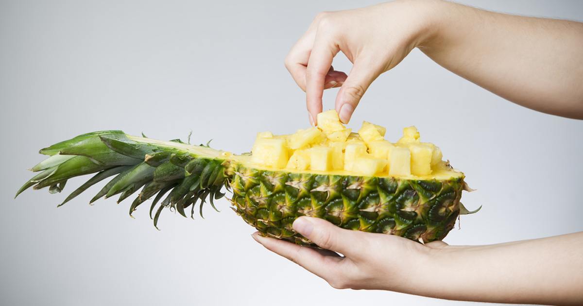 adding salt to pineapples