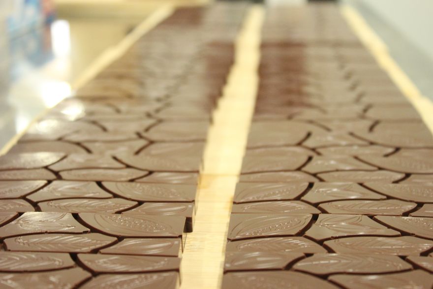 عملية صناعة الشوكولاته 