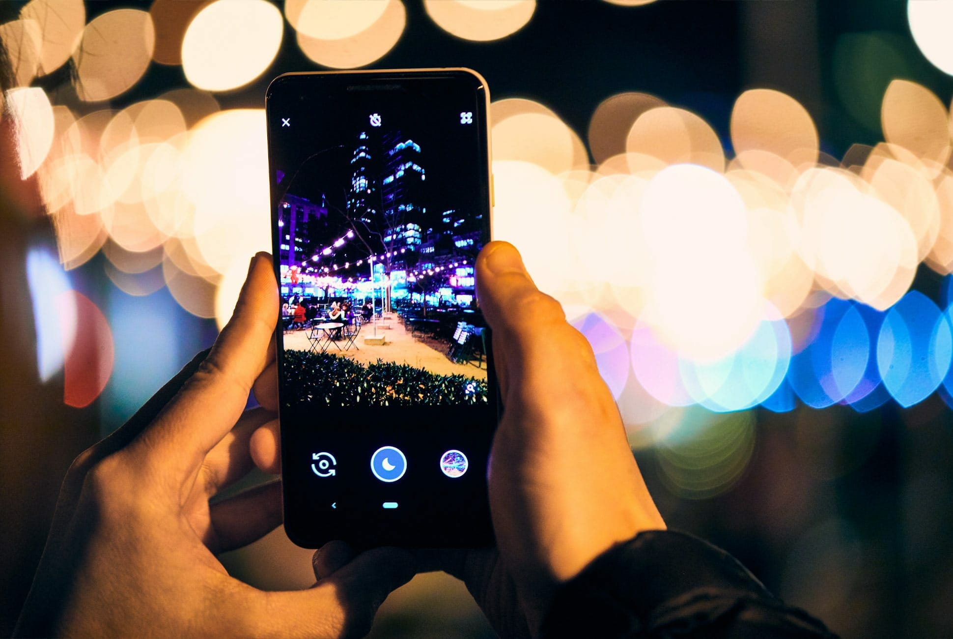 Как сделать ночное фото на айфоне