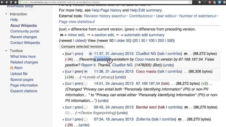 تعديل موسوعة ويكيبيديا